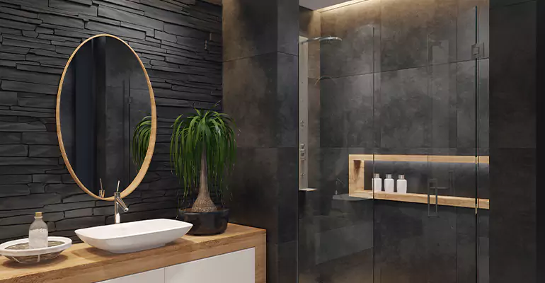 Bathroom Floor Tile Remodel in Walton